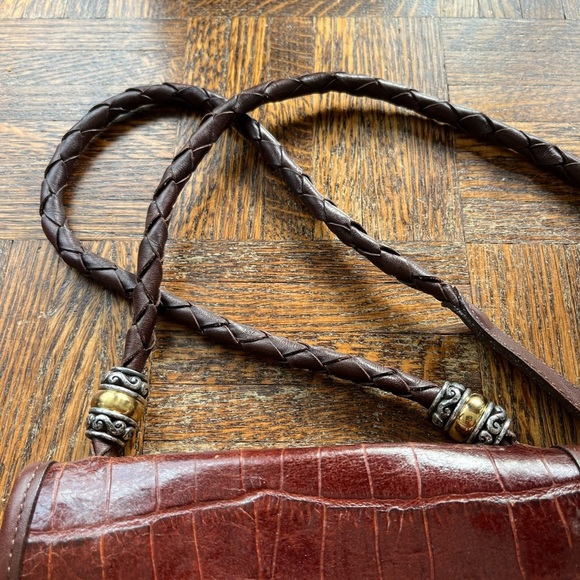 Brighton Crossbody Leather Brown Bag - Picture 4 of 14